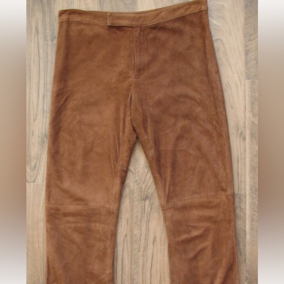 Ralph Lauren stunning suede flare bottom pants - Picture 8 of 8